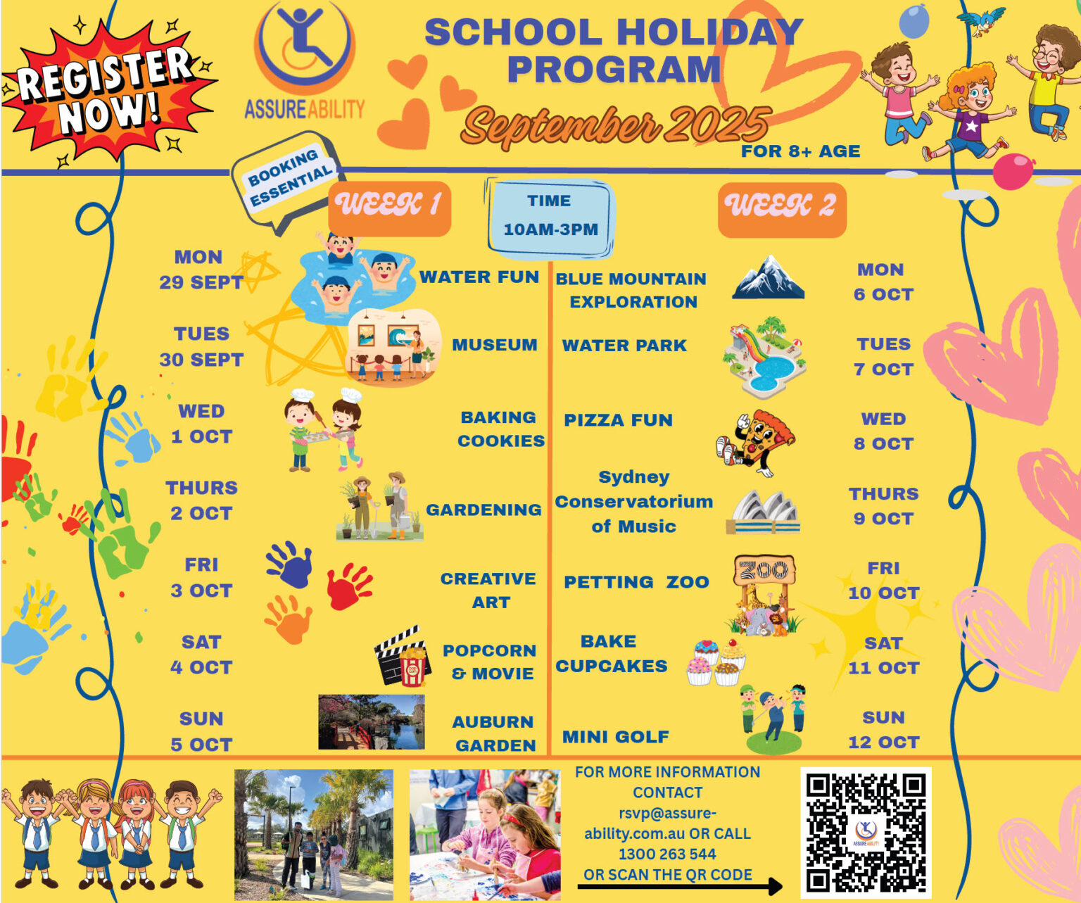 September Program Picture Exciting September School Holiday Program 2025 – Assure